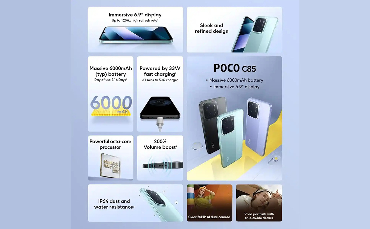 بررسی کامل POCO C85 — انتخاب میان‌رده هوشمند برای کاربران در کرمان - پیکاو (5)